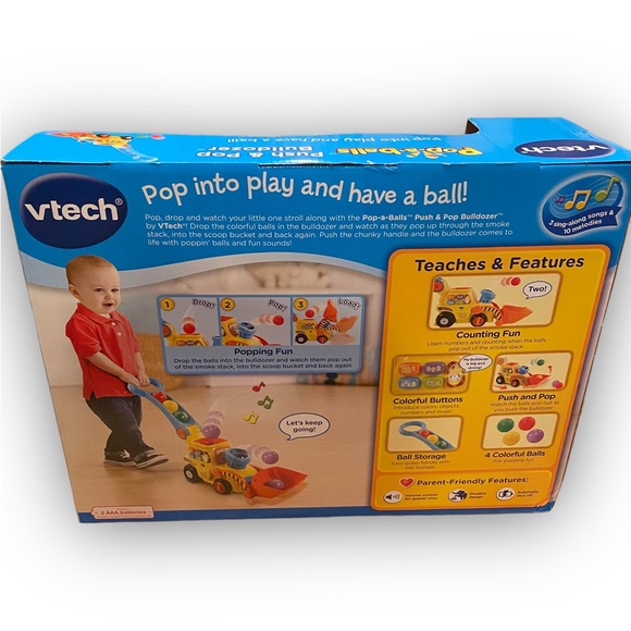 Toys Vtech Push And Pull Bulldozer Still In Box Poshmark